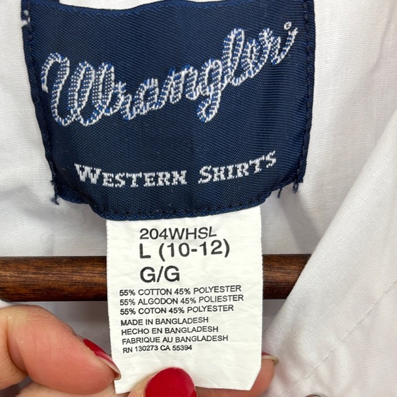 Wrangler White Casual Button Down Shirt - Picture 3 of 3